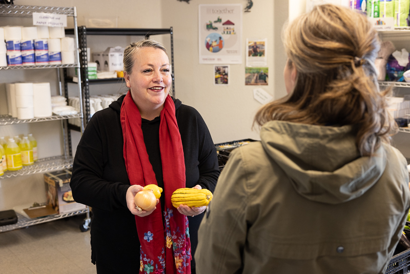 Mountain Resource Center volunteer in Food Share