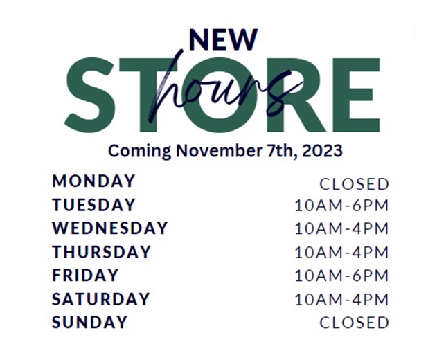 A Change in Resale Store Hours